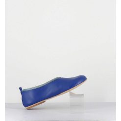 Hot Garrice Ballerines Minimalistes En Cuir Souple Bleu - Lester Cherie Blue