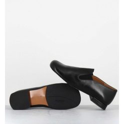 New Garrice Chaussures Minimalistes En Cuir Souple Noir - Lopez Black Napa