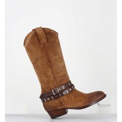 Clearance Garrice Bottes Esprit Tiag En Daim Camel Bracelet Amovible - Tex Crosta Brucciato