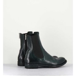 Wholesale Garrice Boots Plates En Cuir Vert & Elastique - Lexikon073 French Lover