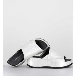 Online Garrice Mules Compensees Asymetriques Naplak Blanc - Galau Magma Ivory