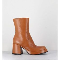 Clearance Garrice Boots 70S En Cuir Beige - Archi Cuoio