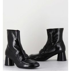 Hot Garrice Boots Mocassins En Cuir Noir - Dani05 Nero