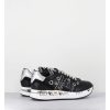 Online Garrice Sneakers Double Semelle Cuir Noir & Rivets - Conny 6553