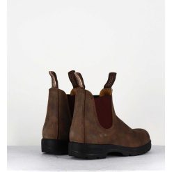 Clearance Garrice Classic Chelsea Boots Cuir Nubuck Marron - 585 Rustic Brown