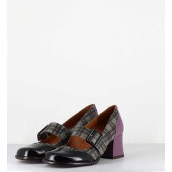 Clearance Garrice Babies Petit Talon Cuir Imprime Tartan Multi - Meyko Scotch Negro