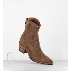 Wholesale Garrice Boots Esprit Santiag En Daim Souple Camel - Venere 48035 Farro