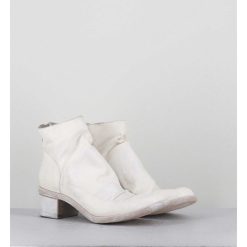 Online Garrice Boots En Cuir Blanc Lave Ligne Avant-Garde - 51617 Bianco Washed