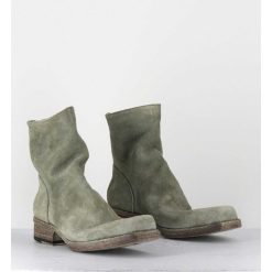 Wholesale Garrice Boots Ligne Avant-Garde En Daim Lave Kaki - 51798 Verde Washed