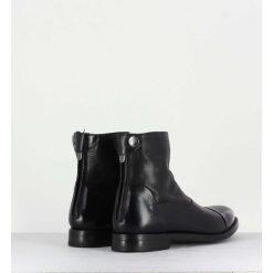 Wholesale Garrice Boots Plates En Cuir Noir - Zoe 56067 Black