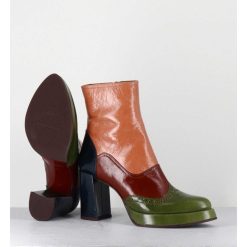 Online Garrice Boots En Cuir Multicolore & Bout Pointu Fleuri - Fayu Maserati Mili