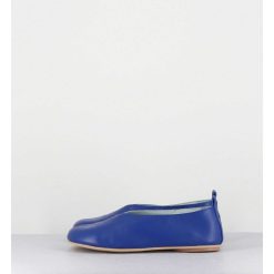 Hot Garrice Ballerines Minimalistes En Cuir Souple Bleu - Lester Cherie Blue