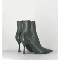 Wholesale Garrice Boots Bout Pointu En Cuir Souple Vert - Dea Cappy