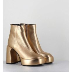 New Garrice Boots 70S En Cuir Metallise Dore - E3303 Bitter Gold