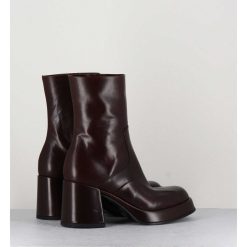 Clearance Garrice Boots 70S En Cuir Marron - Archi Moro