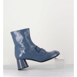 Best Garrice Boots Mocassins En Cuir Bleu Gris - Dani05 Grisaglia