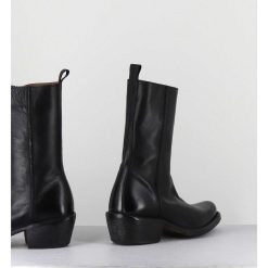 New Garrice Boots Santiags En Cuir Noir - 1Cs425 Cusna Nero