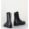 New Garrice Boots Plates En Cuir Vert Sombre, Elastique & Bout Fleuri - Lexikon099 Frenchlover