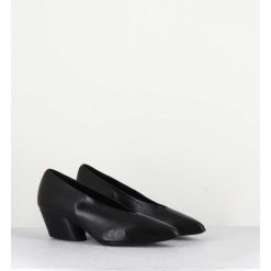 Online Garrice Escarpins En Cuir Noir - Julien14 Nero