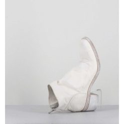 Online Garrice Boots En Cuir Blanc Lave Ligne Avant-Garde - 51617 Bianco Washed