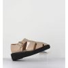 Wholesale Garrice Creepers En Cuir Graine Beige - Glick Cowhide