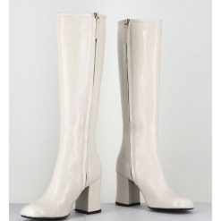 Hot Garrice Bottes 60S En Cuir Naplak Blanc - Ah2983 Finish Milk