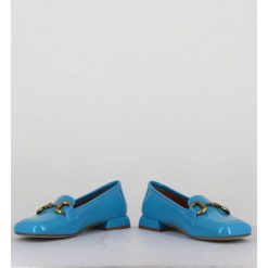 Best Garrice Mocassins 60S En Cuir Vernis Bleu - Lake Naplak Blu